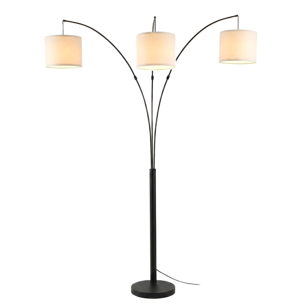 Royal 3-Arm Metal Arc Floor Lamp