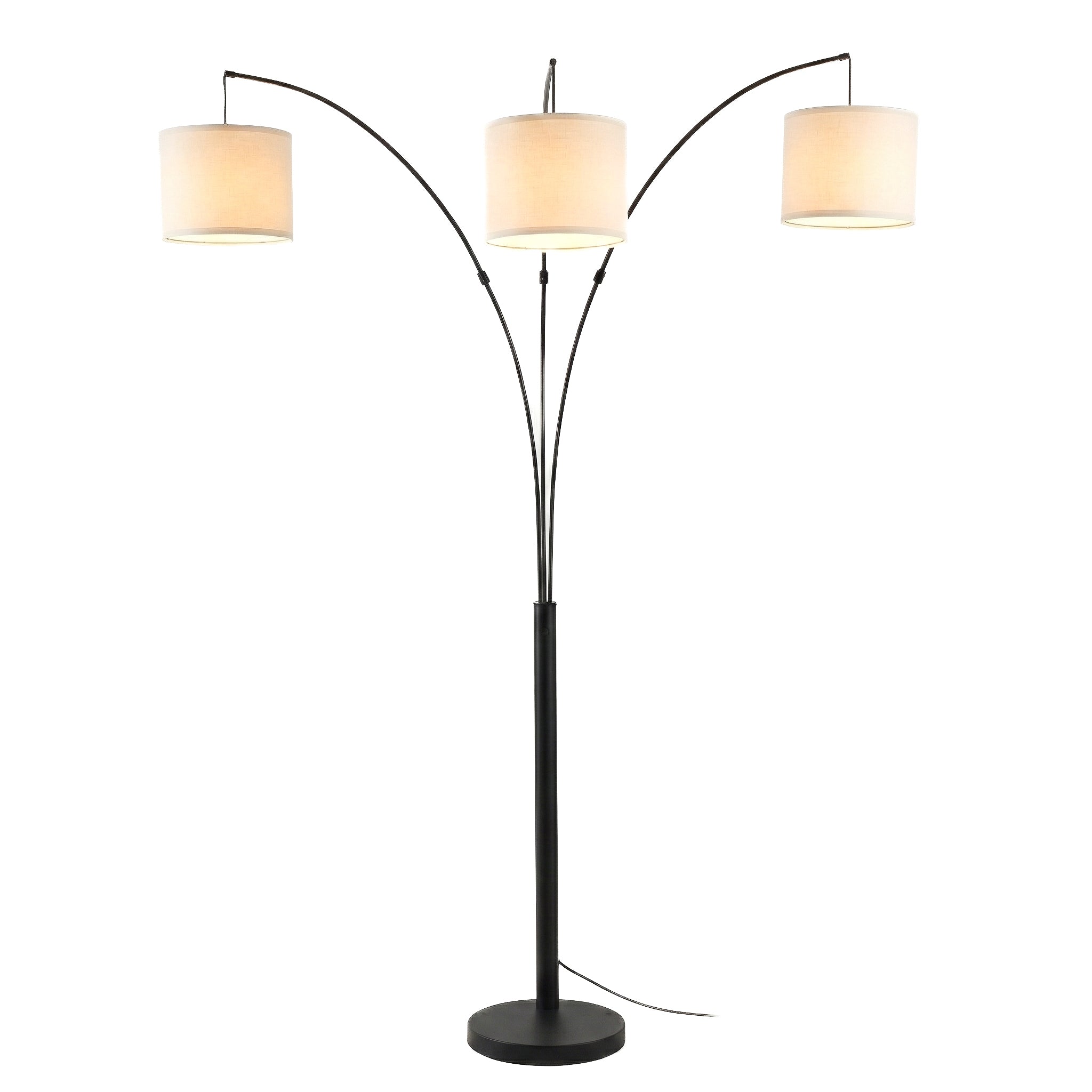 Royal 3-Arm Metal Arc Floor Lamp
