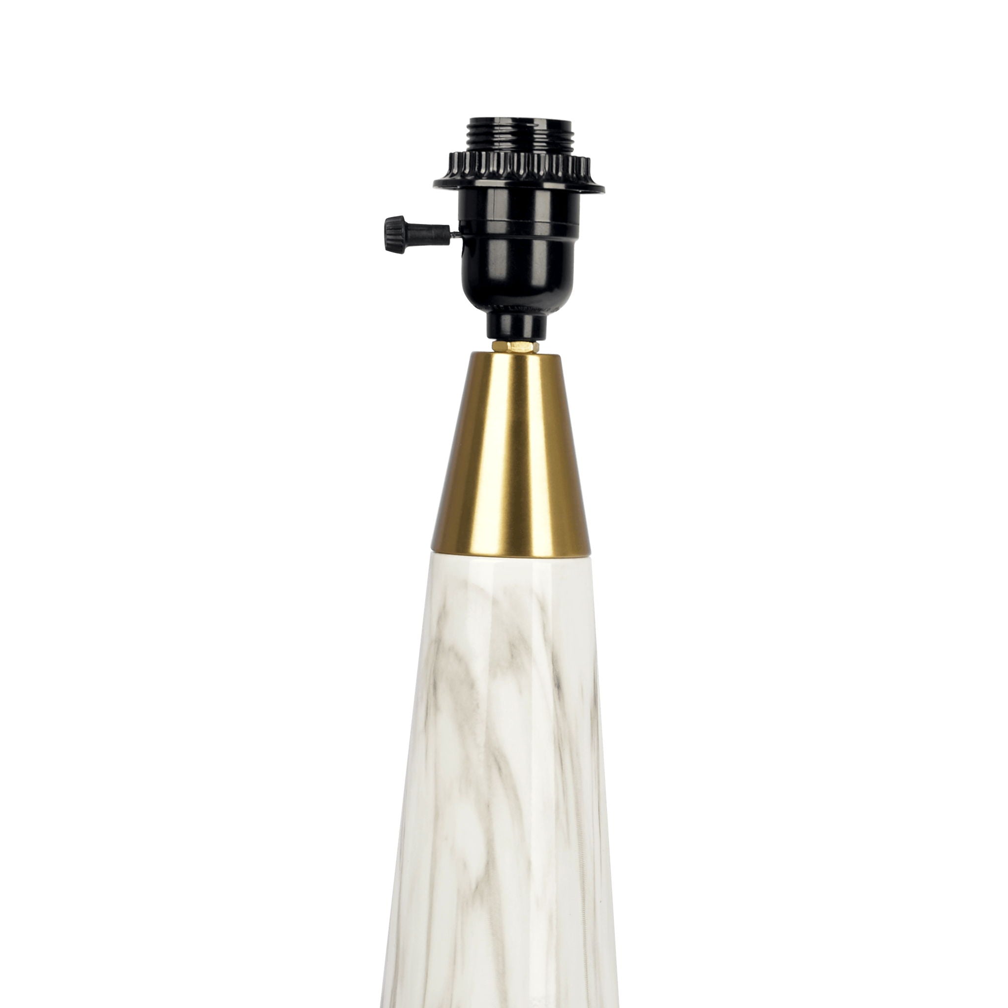 Enclave Hydro Table Lamp | Faux Marble Base Contemporary Table Lamp
