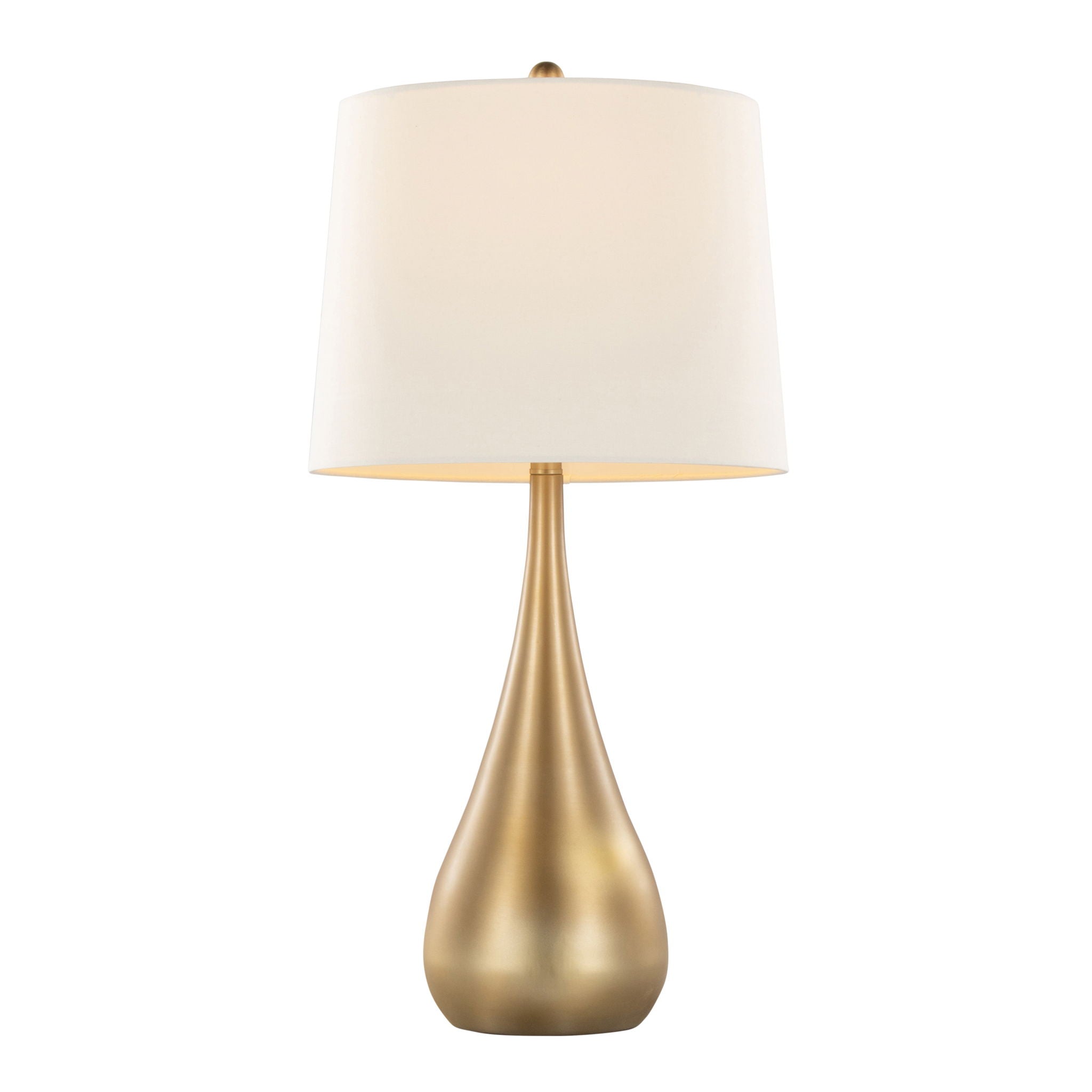 Pebble Table Lamp Set | Teardrop Metal Contemporary Table Lamp Set of 2