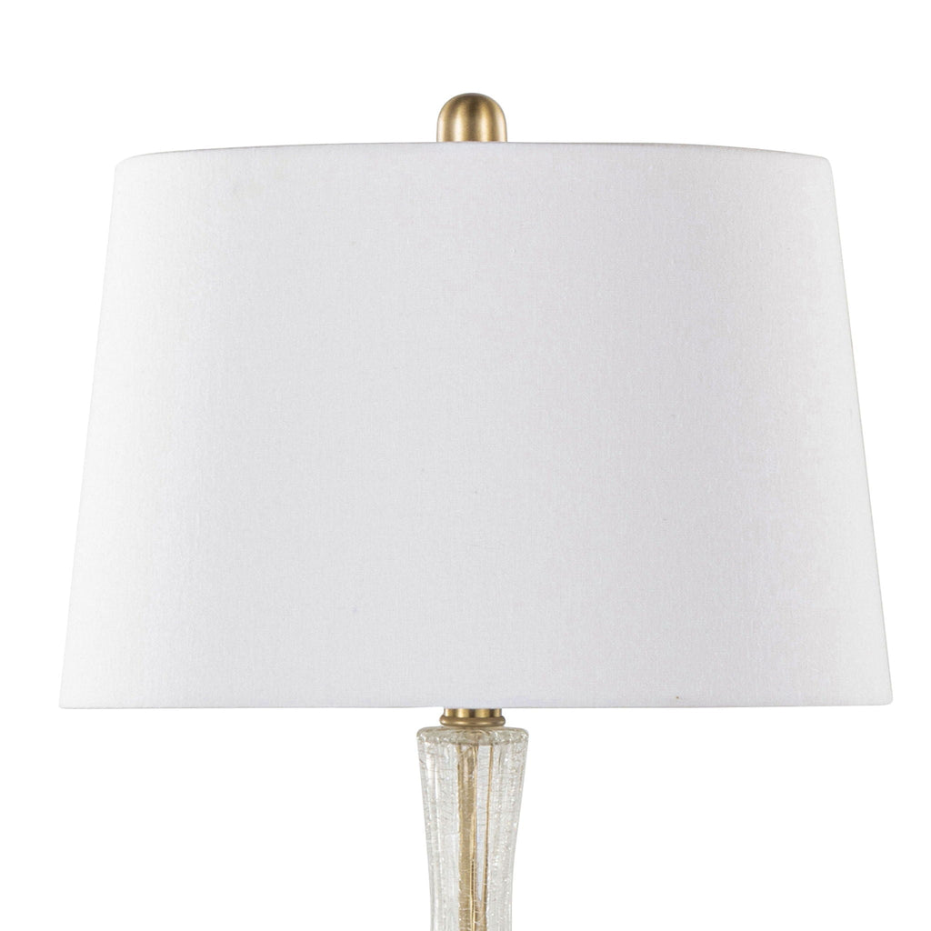 Jenny Crackle Glass Table Lamp Set | Contemporary Glass Table Lamp Set of 2
