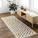 Leryn Checkered Area Rug