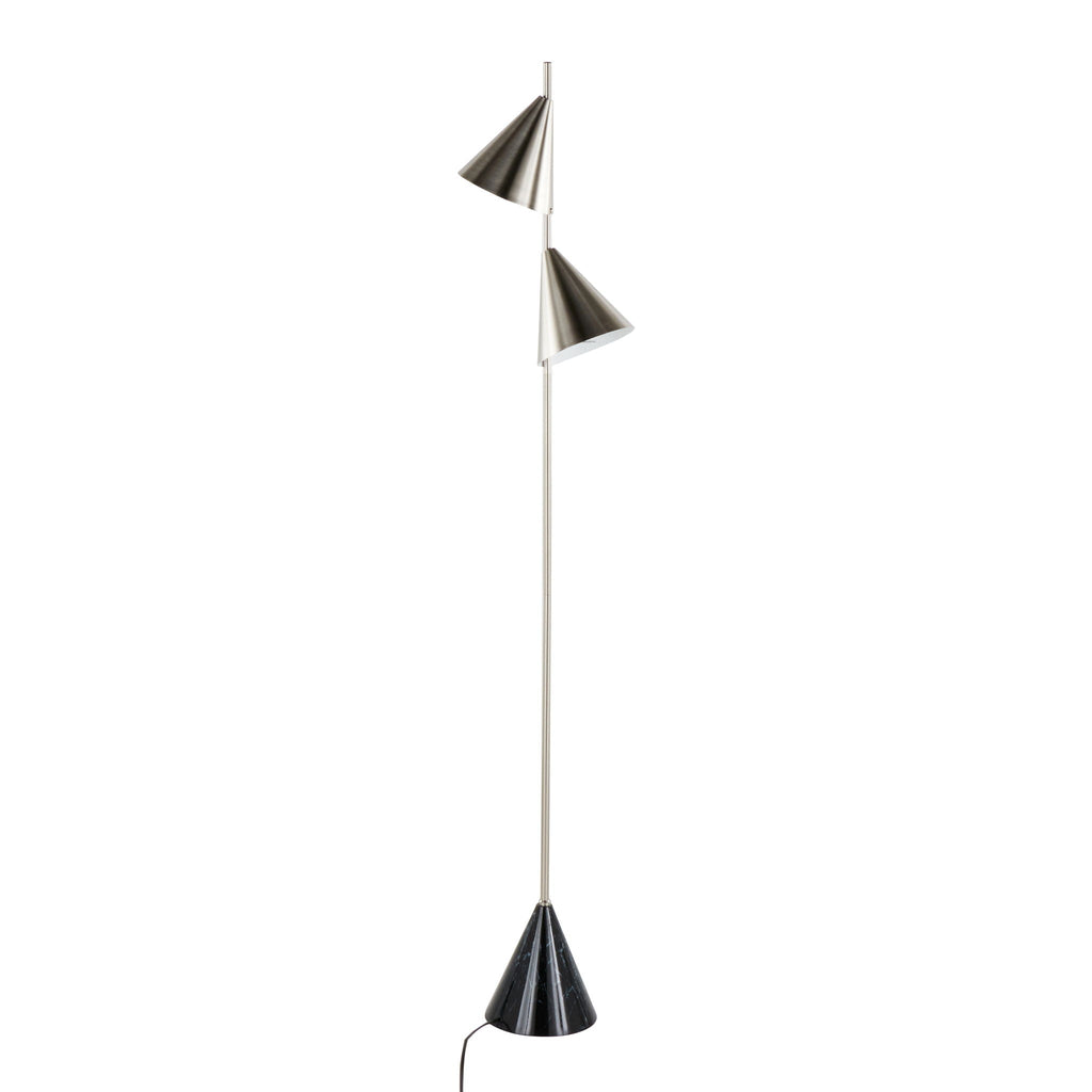 Cone Floor Lamp | Geometric Flared Base Contemporary Floor Lamp