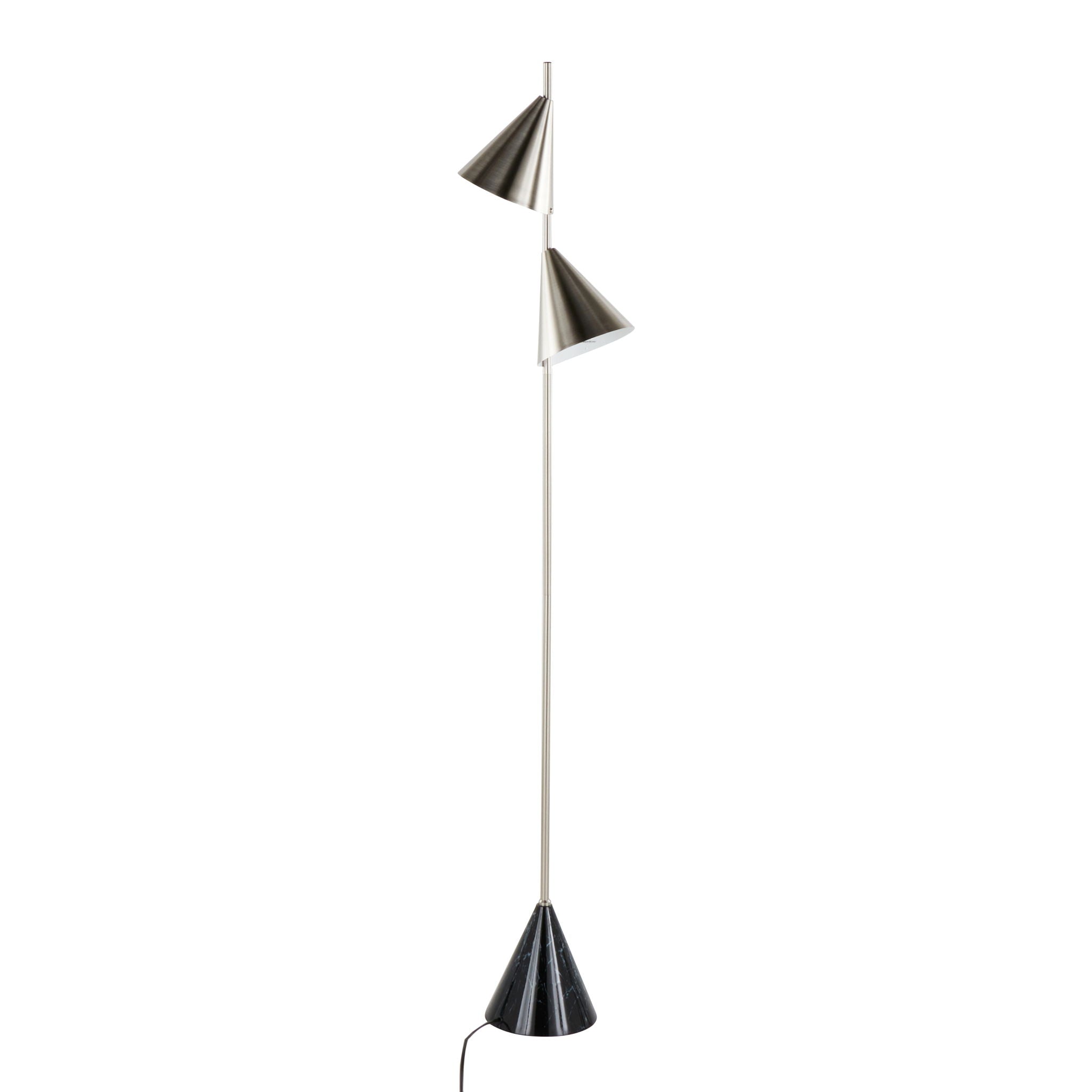 Cone Floor Lamp | Geometric Flared Base Contemporary Floor Lamp