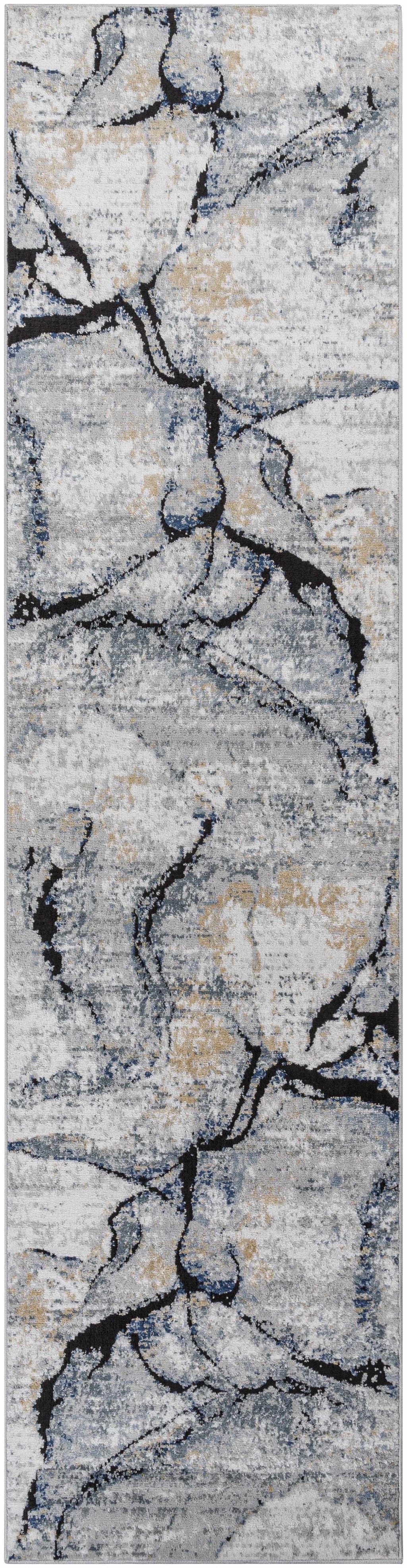 Fremantle Gray Marble Area Rug | Abstract Modern Rug – Boutique Rugs