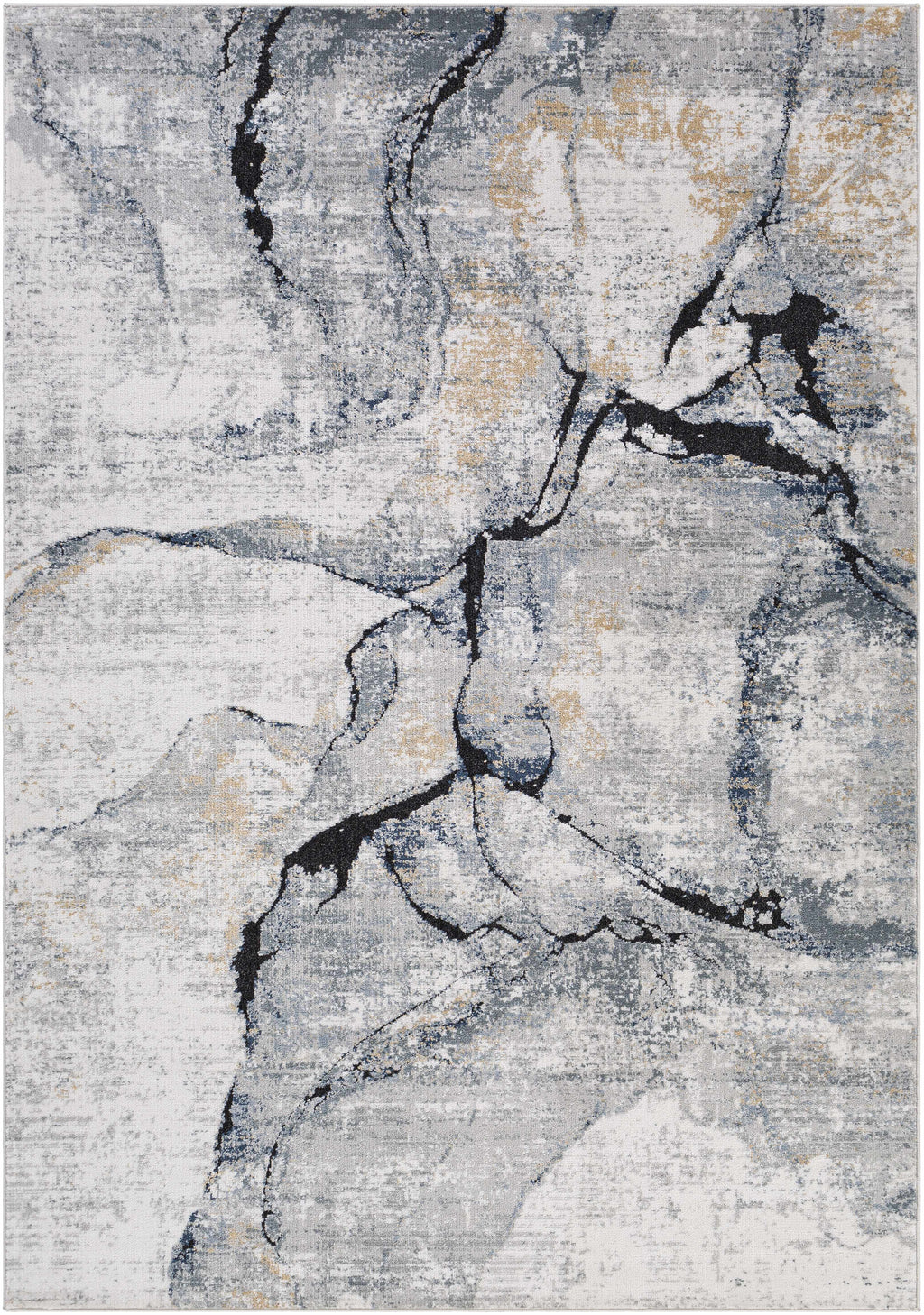 Fremantle Gray Marble Area Rug | Abstract Modern Rug – Boutique Rugs