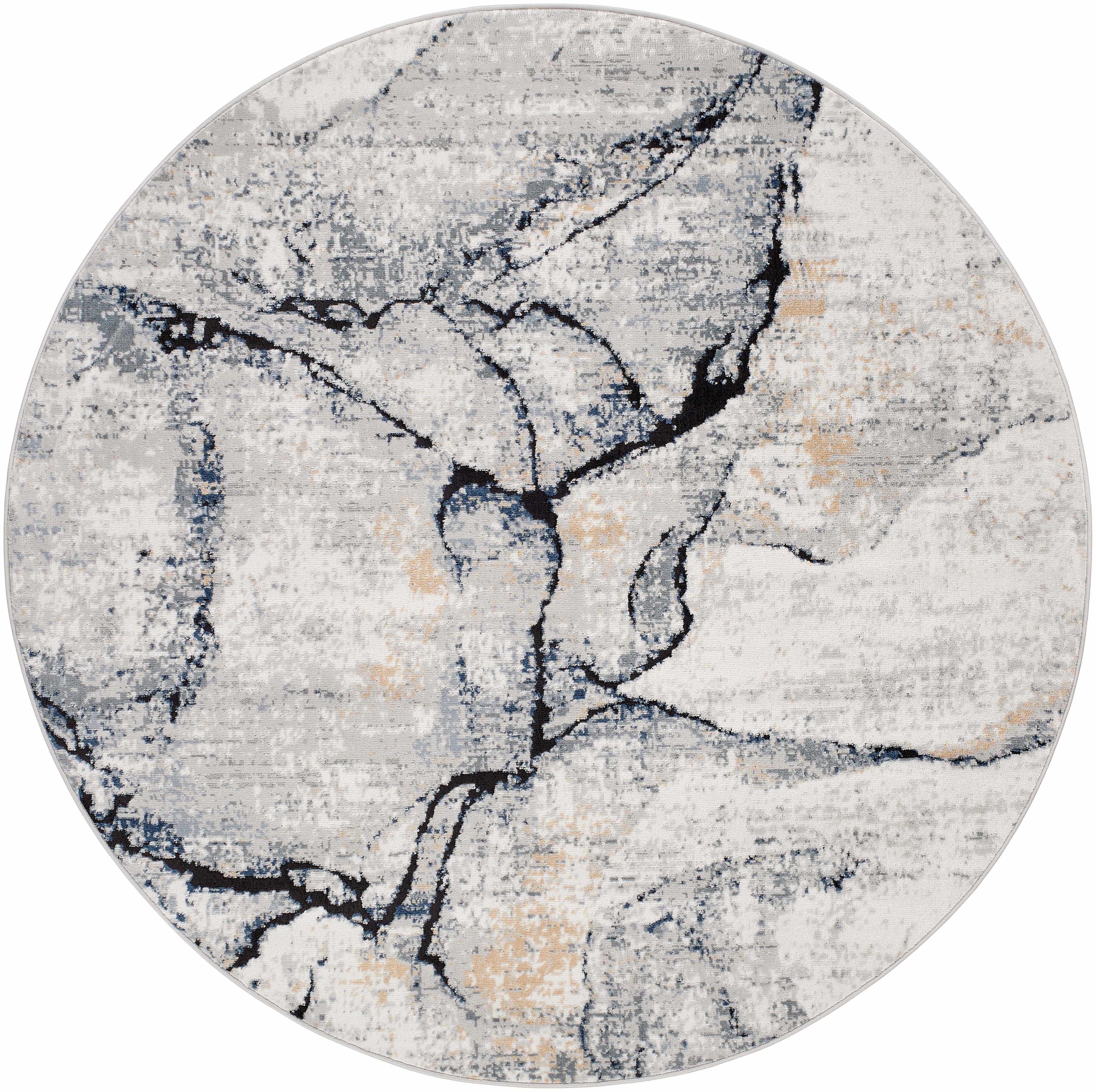 Fremantle Gray Marble Area Rug | Abstract Modern Rug – Boutique Rugs