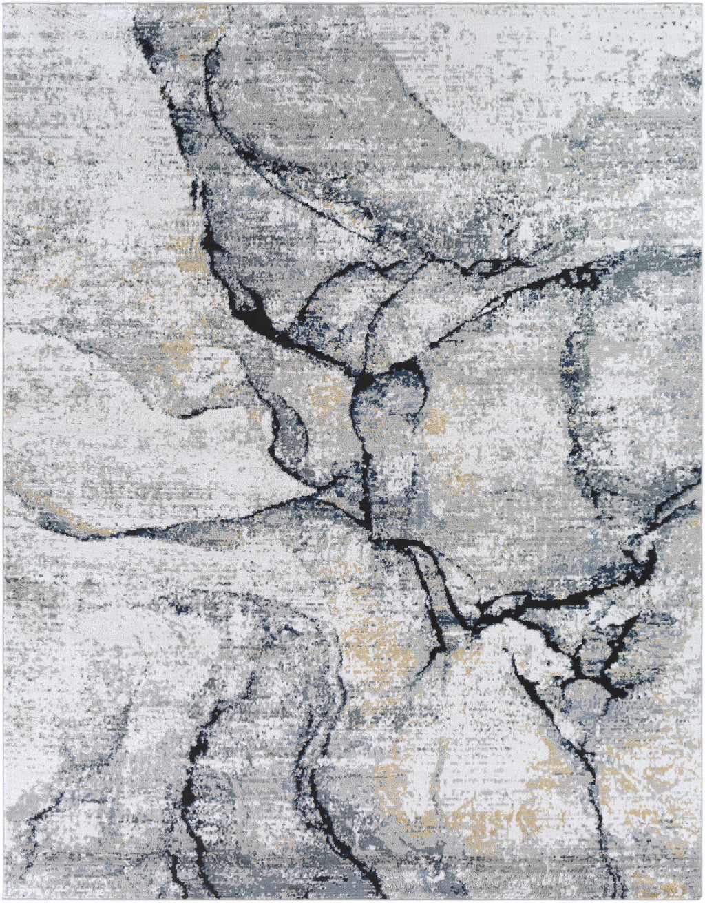Fremantle Gray Marble Area Rug | Abstract Modern Rug – Boutique Rugs