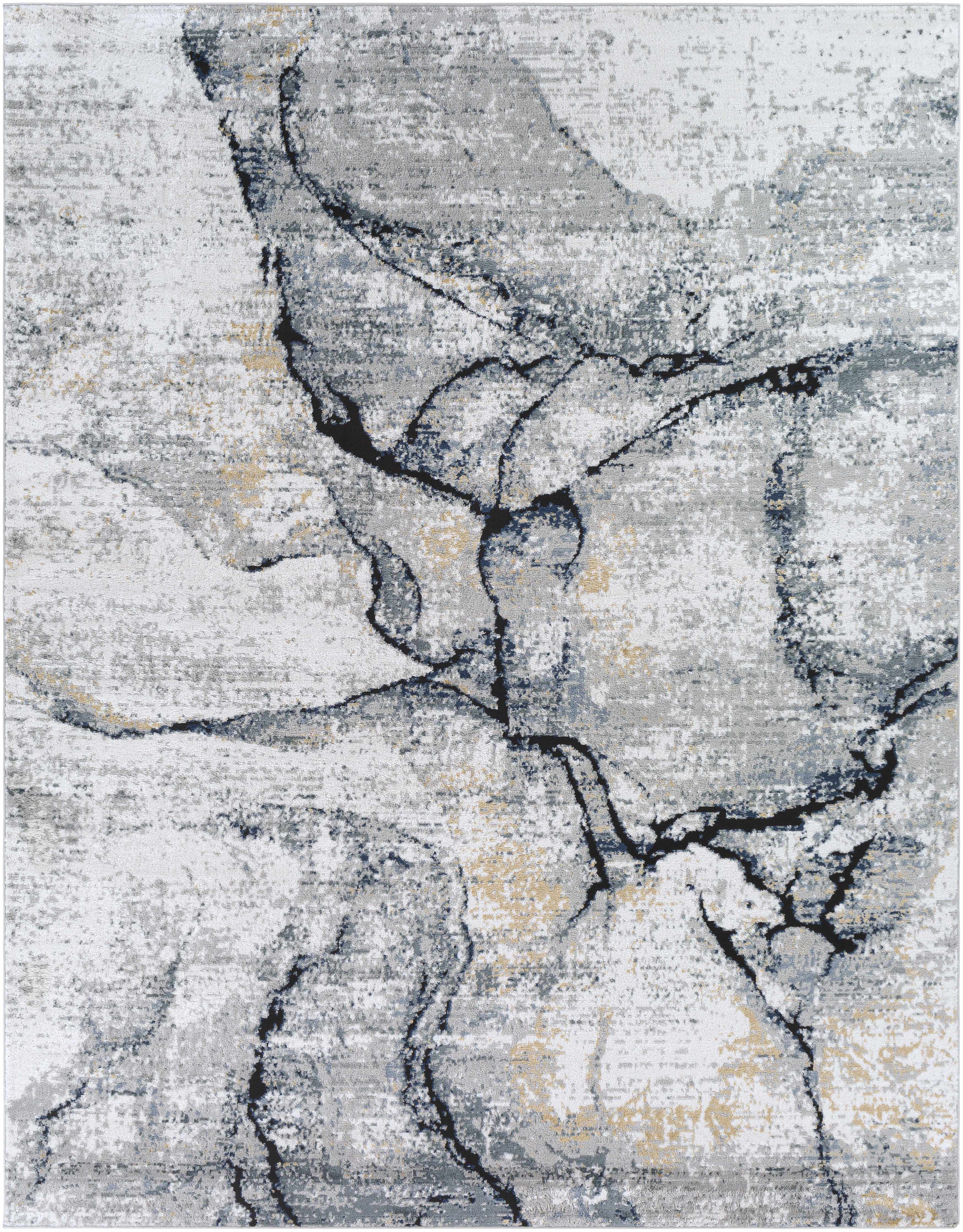 Fremantle Gray Marble Area Rug | Abstract Modern Rug – Boutique Rugs