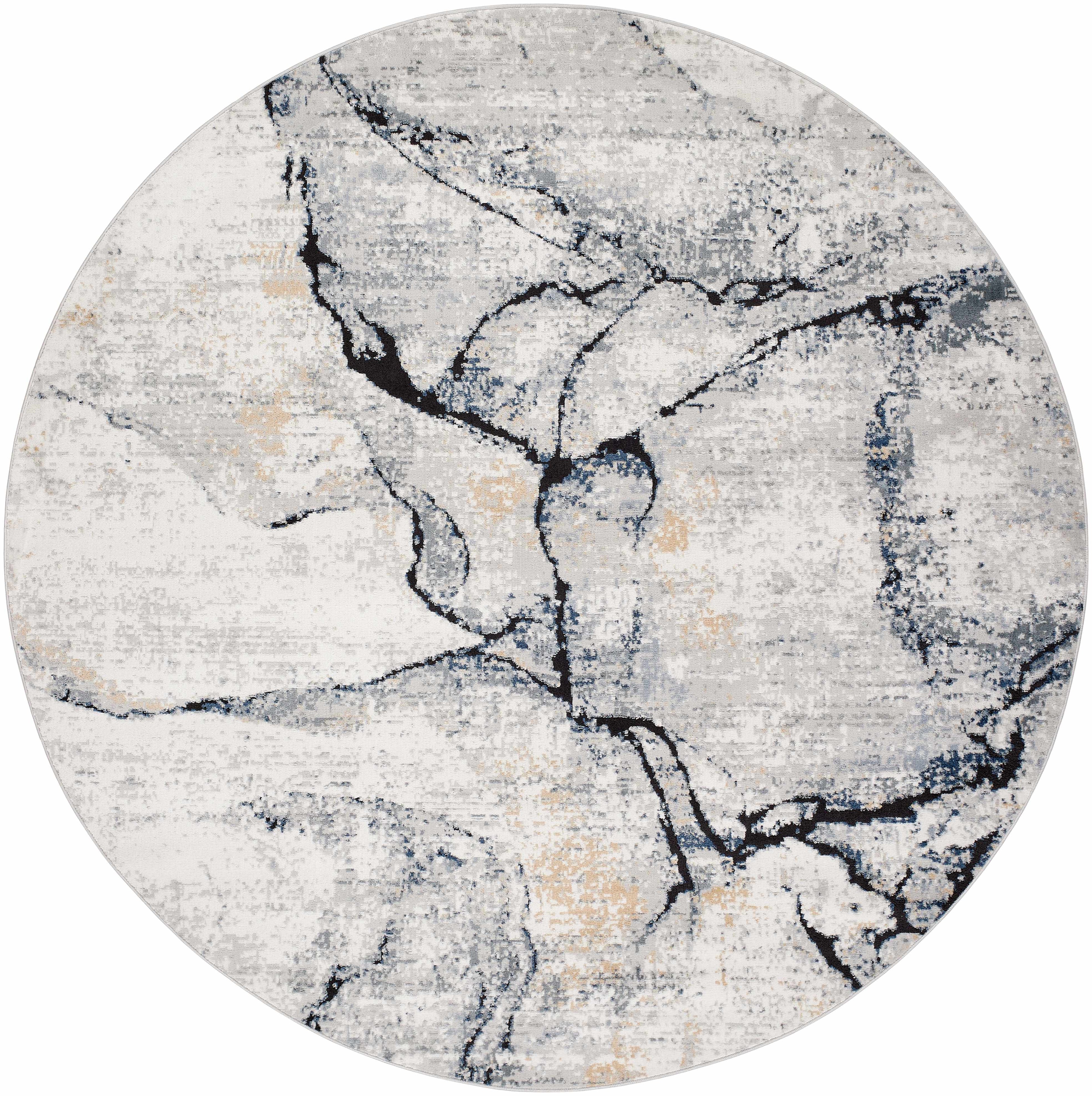 Fremantle Gray Marble Area Rug | Abstract Modern Rug – Boutique Rugs
