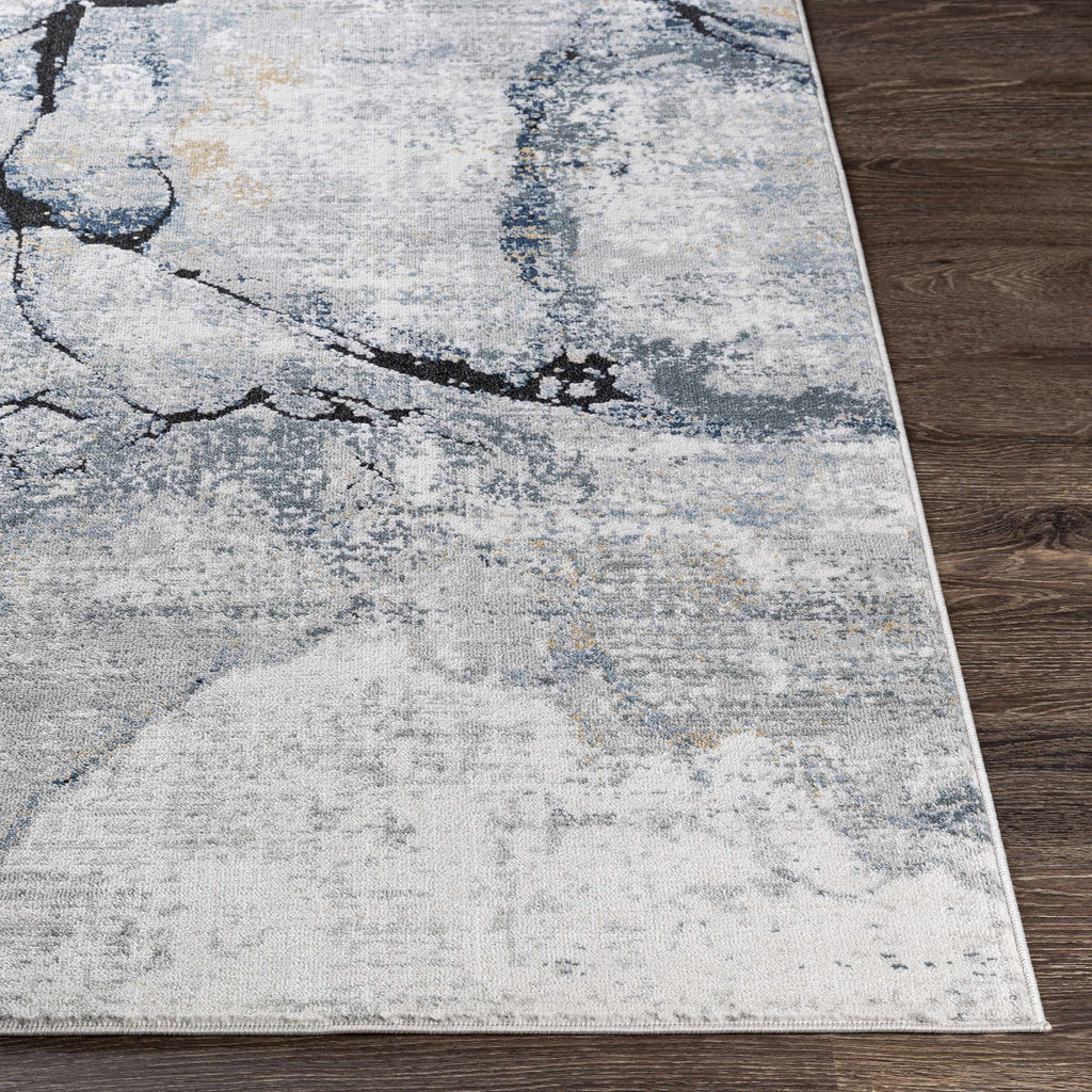 Fremantle Gray Marble Area Rug | Abstract Modern Rug – Boutique Rugs