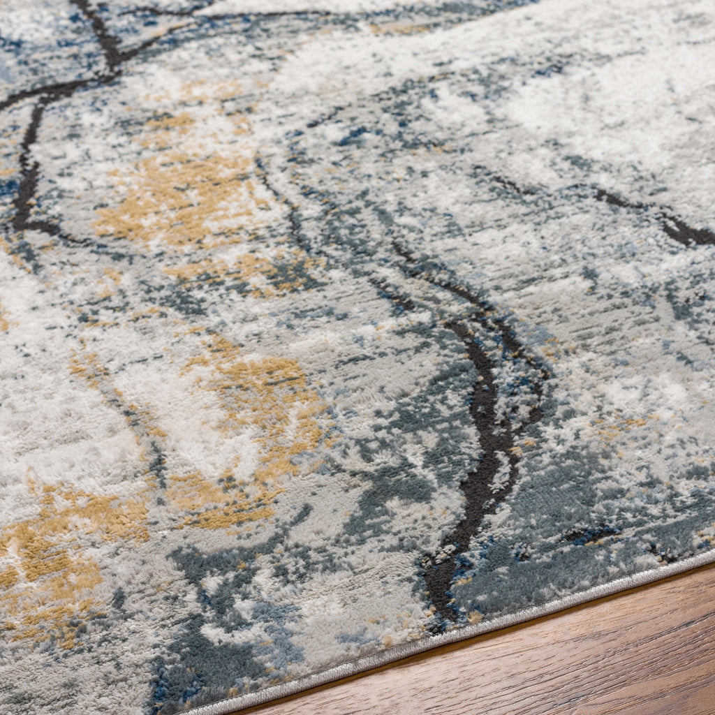 Fremantle Gray Marble Area Rug | Abstract Modern Rug – Boutique Rugs