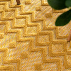 Livorno Yellow Trellis Outdoor Rug