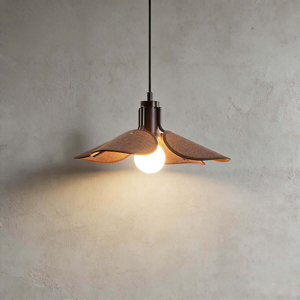 Givora Fabric Pendant Light | Scandinavian Wide Round Hanging Lamp