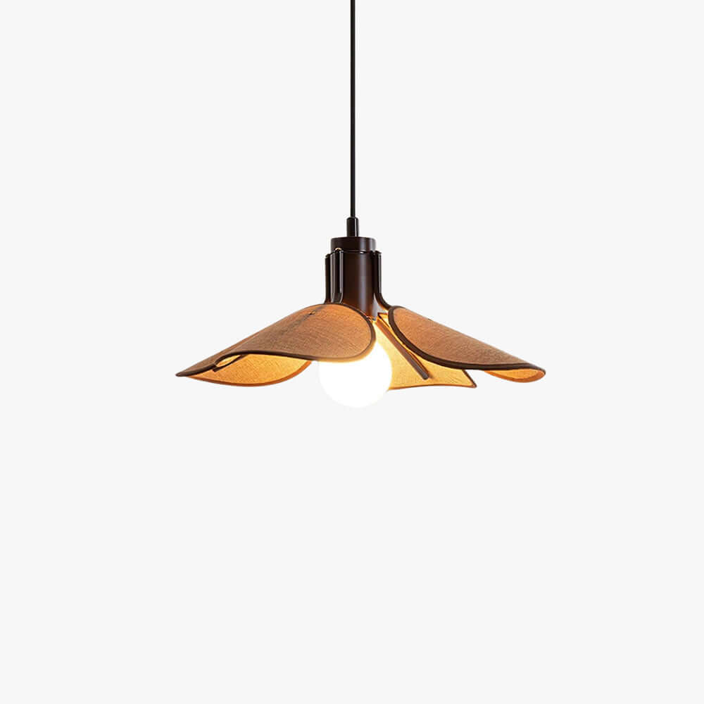 Givora Fabric Pendant Light | Scandinavian Wide Round Hanging Lamp