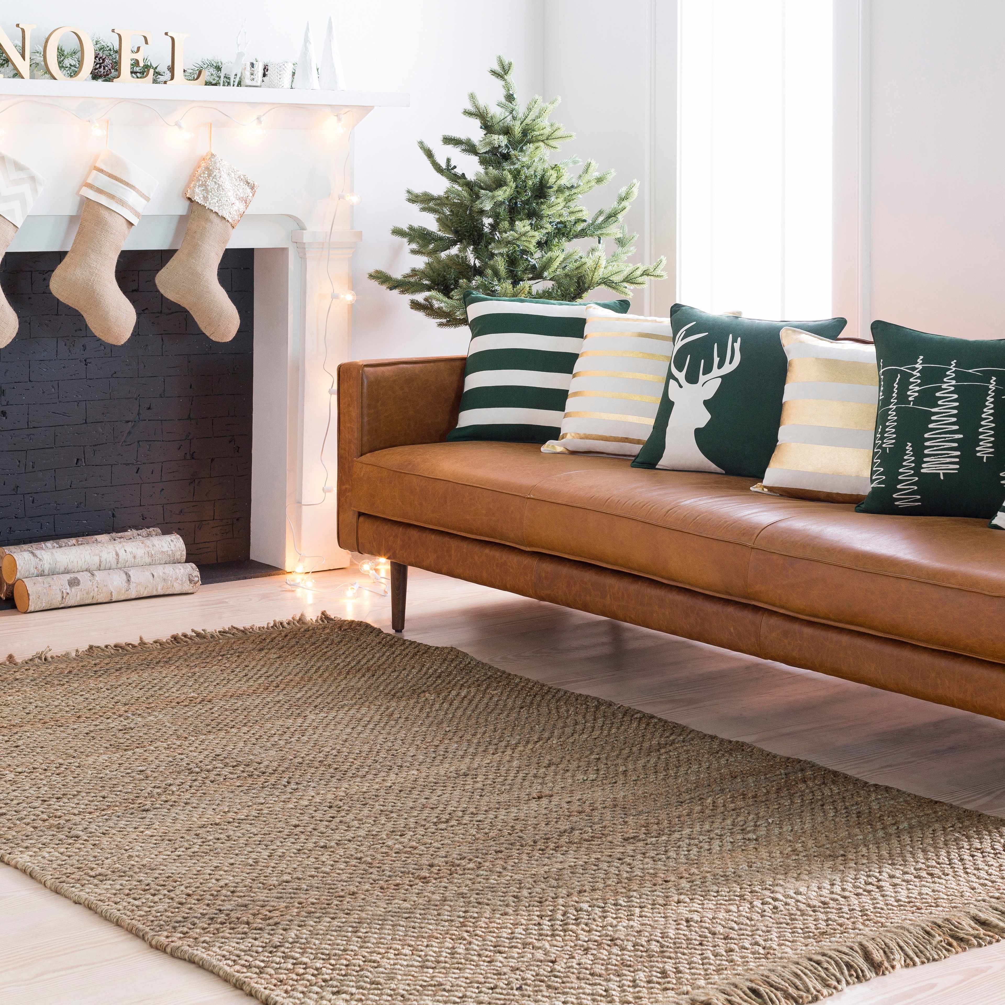Hovland Hand Woven Jute Rag Rug