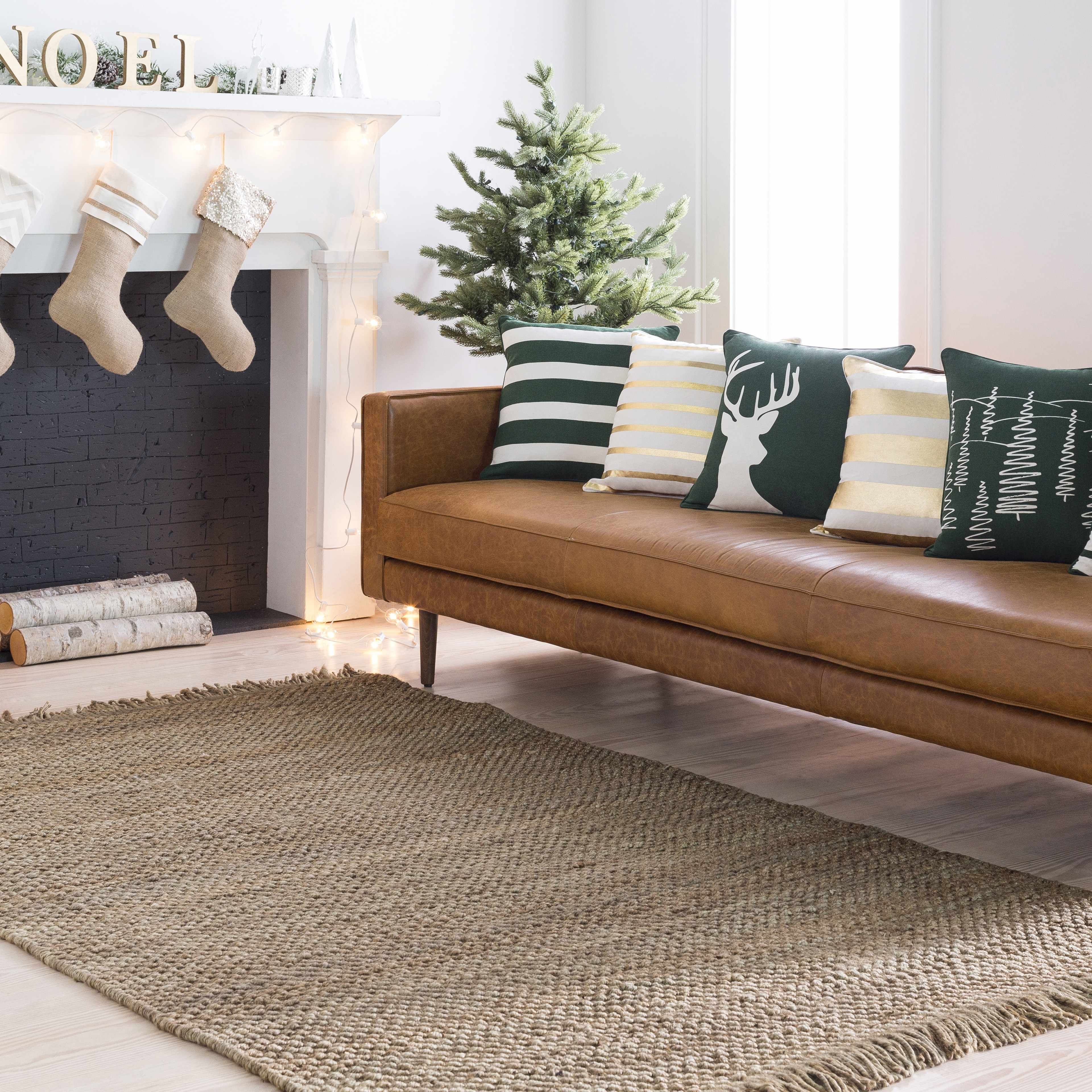 Hovland Hand Woven Jute Rag Rug