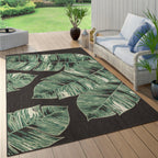 Ostende Jungle Leaves Outdoor Rug