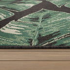 Ostende Jungle Leaves Outdoor Rug