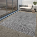 Outdoor Rug Marrakesh High/Low Effect Trellis in Anthracite