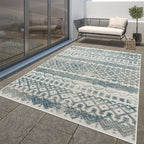 Turquoise Marrakesh Trellis Outdoor Rug