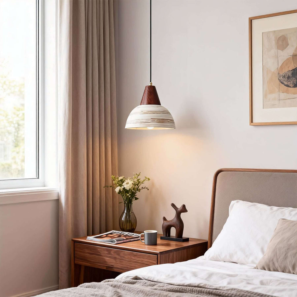 Javre Ceramic Pendant Light | Vintage Swag Hanging Lamp