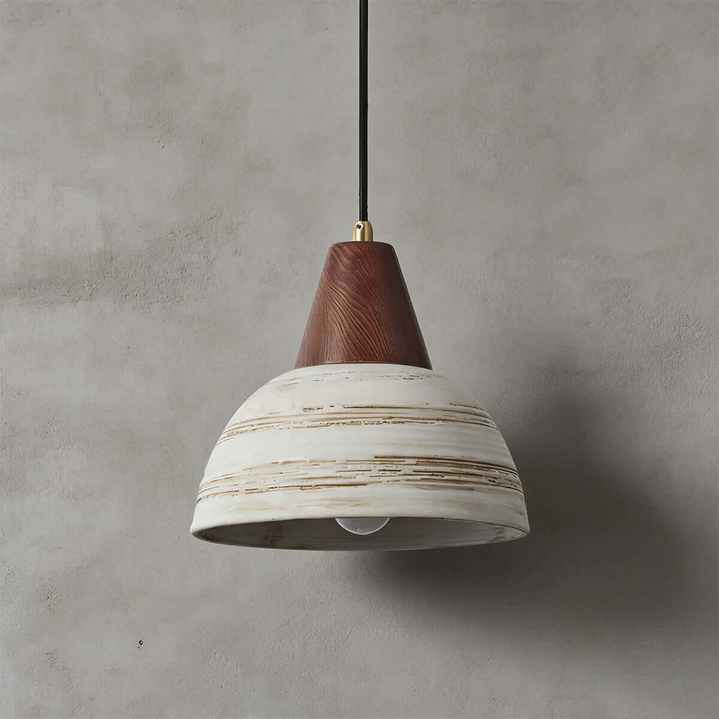 Javre Ceramic Pendant Light | Vintage Swag Hanging Lamp