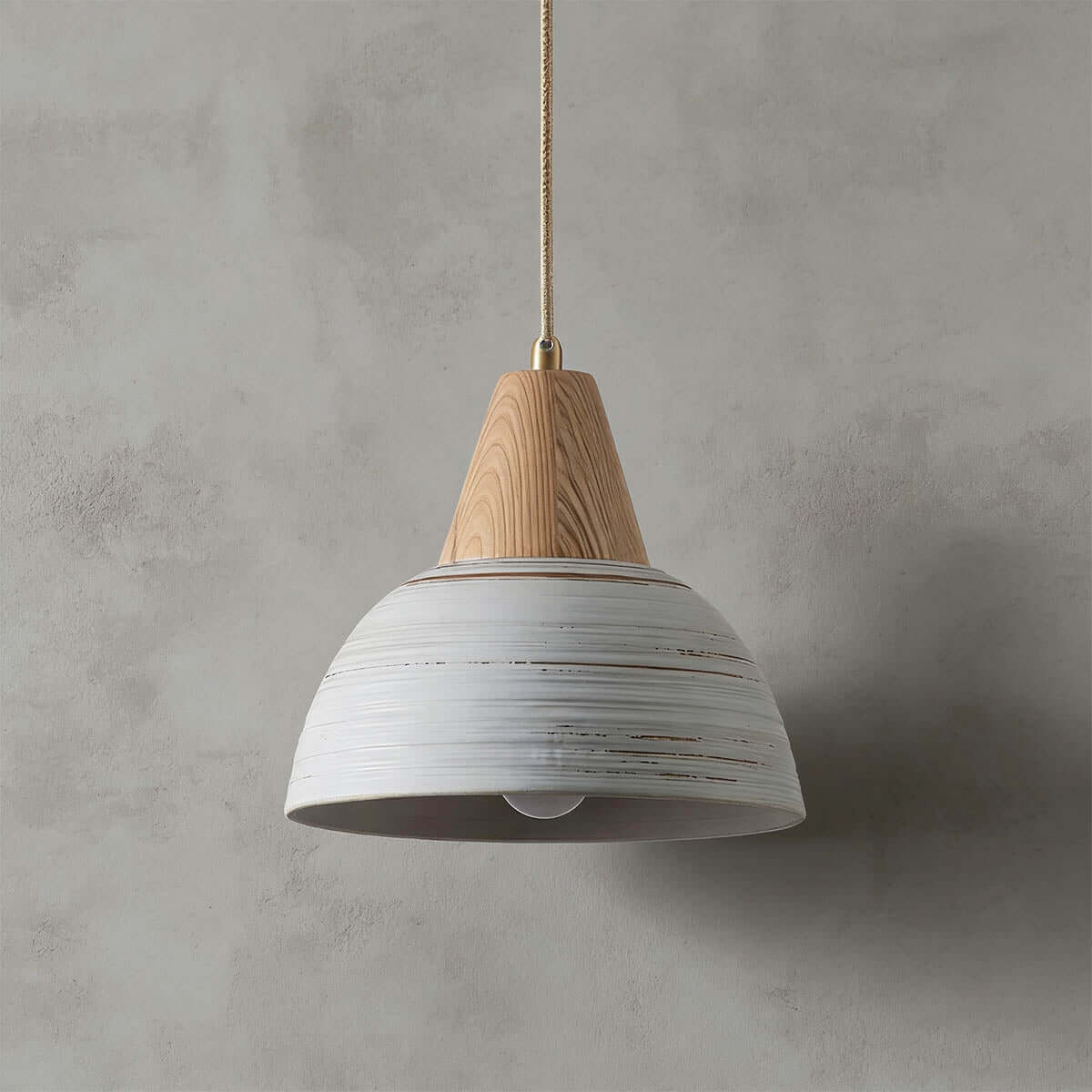 Javre Ceramic Pendant Light | Vintage Swag Hanging Lamp
