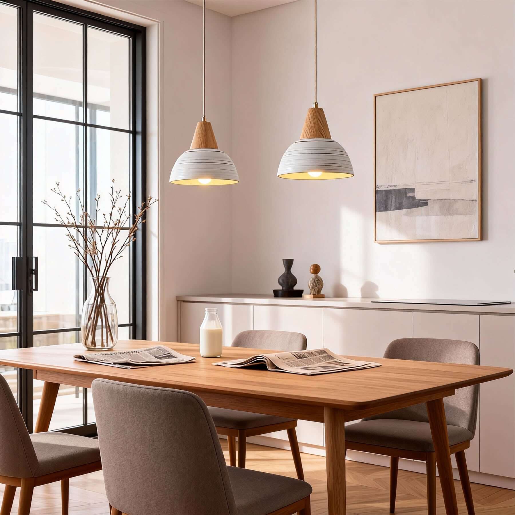 Javre Ceramic Pendant Light | Vintage Swag Hanging Lamp