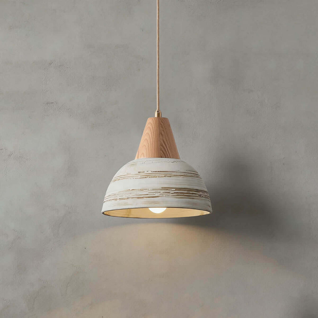 Javre Ceramic Pendant Light | Vintage Swag Hanging Lamp