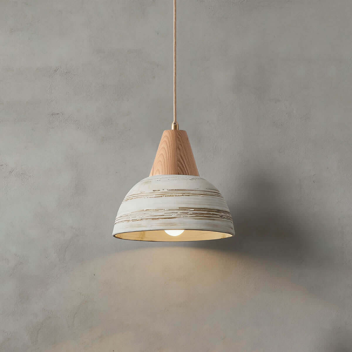 Javre Ceramic Pendant Light | Vintage Swag Hanging Lamp