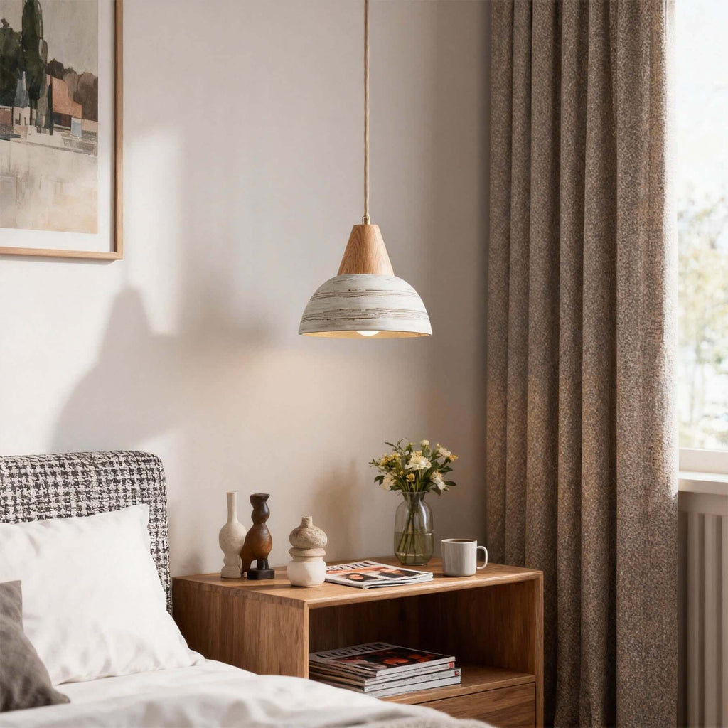 Javre Ceramic Pendant Light | Vintage Swag Hanging Lamp