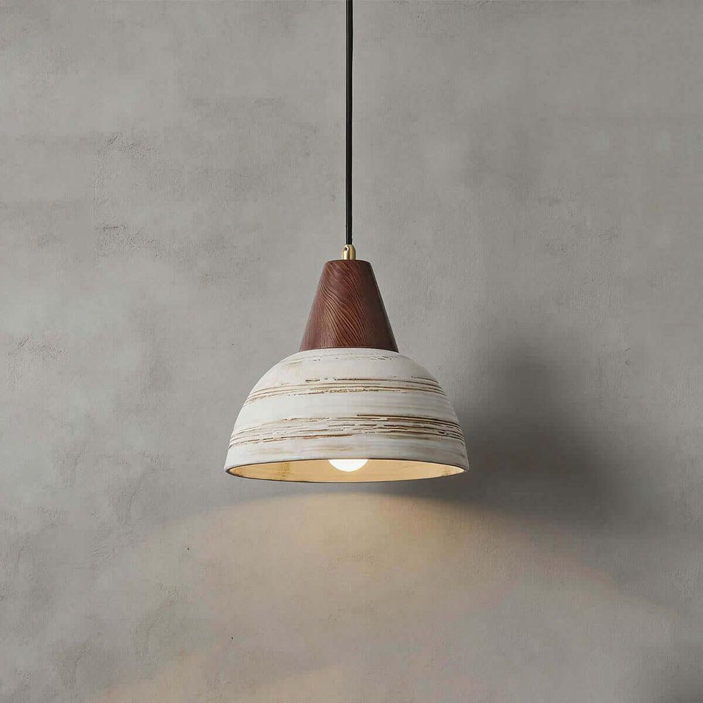 Javre Ceramic Pendant Light | Vintage Swag Hanging Lamp