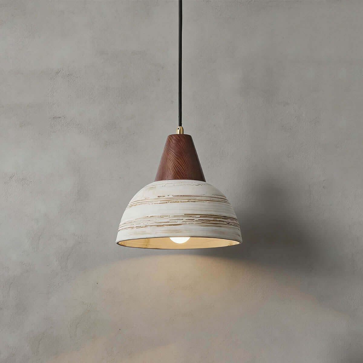 Javre Ceramic Pendant Light | Vintage Swag Hanging Lamp