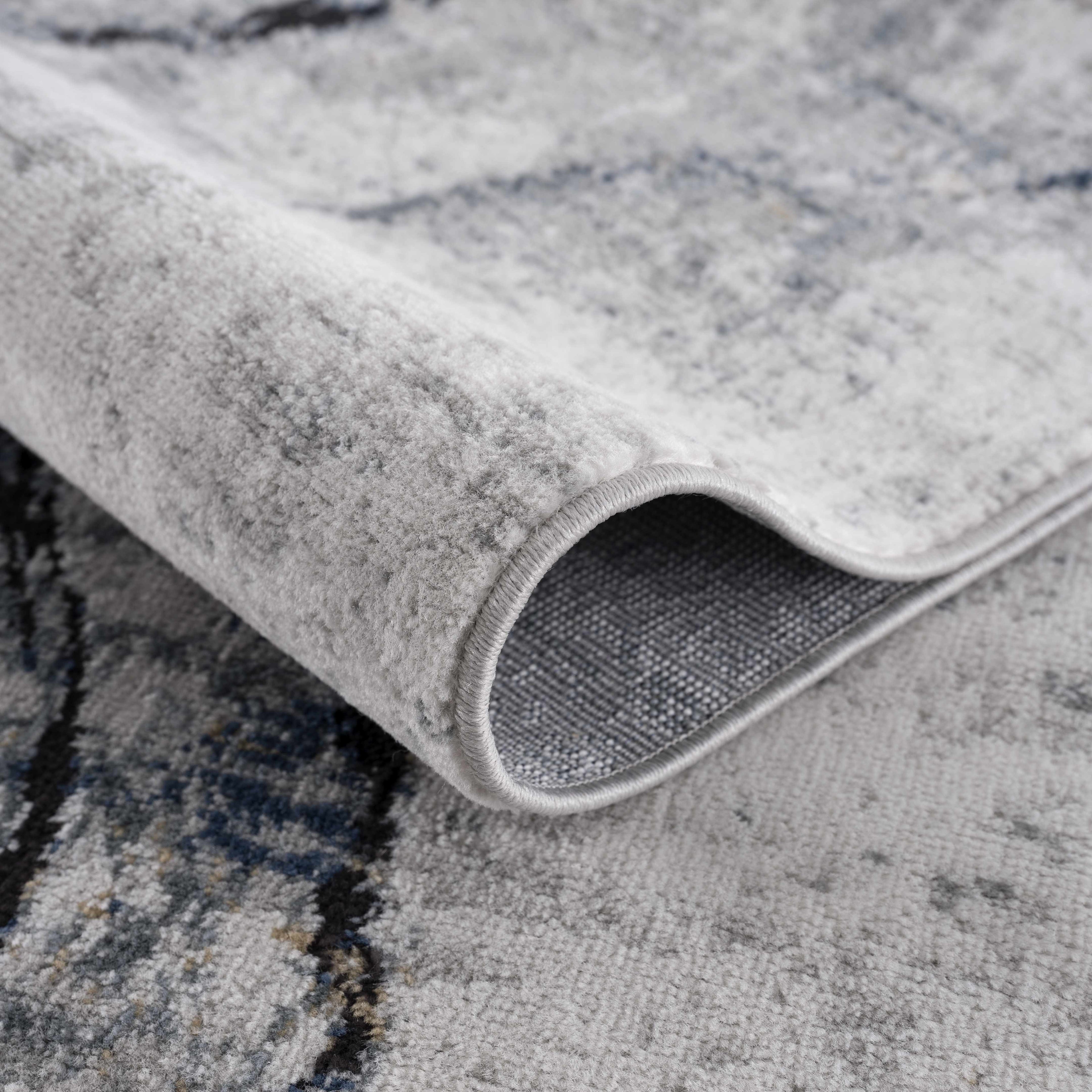 Fremantle Gray Marble Area Rug | Abstract Modern Rug – Boutique Rugs