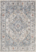 Billings Medallion Area Rug | Blue & Beige Tones