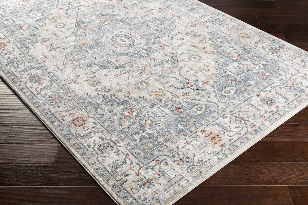 Billings Medallion Area Rug | Blue & Beige Tones