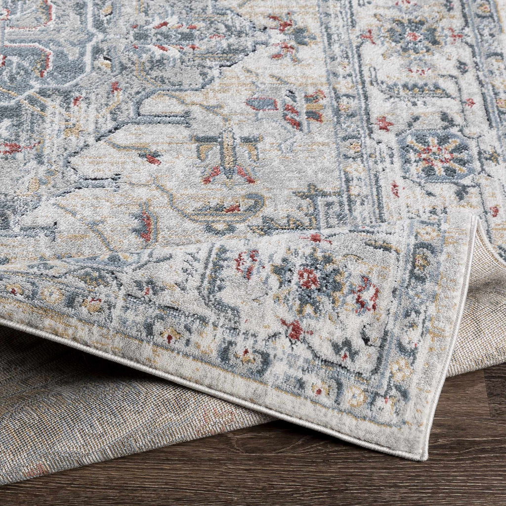 Billings Medallion Area Rug | Blue & Beige Tones