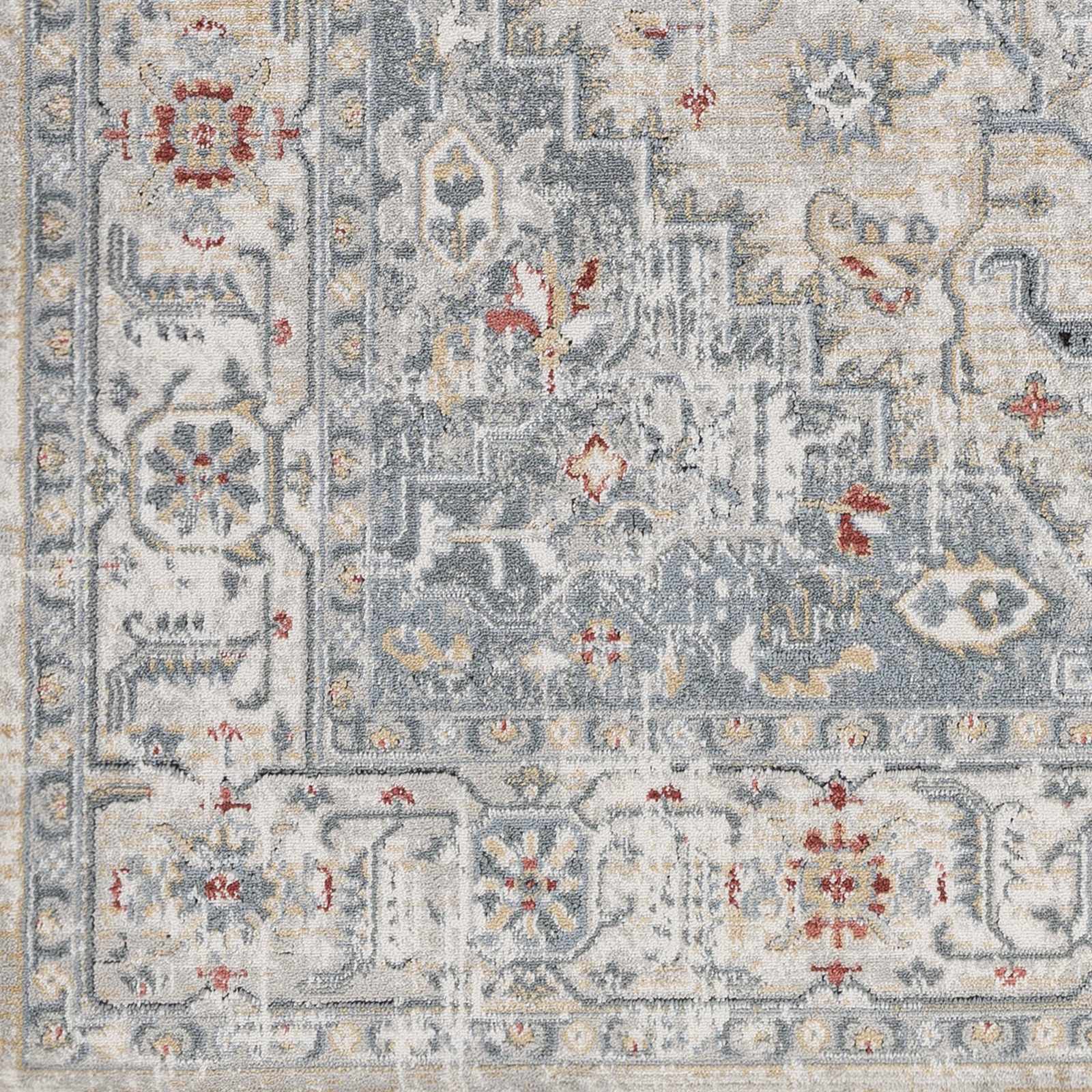 Billings Medallion Area Rug | Blue & Beige Tones