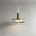Junaro Glass & Wood Pendant Lamp | Single or 3-Light Bar Island Light