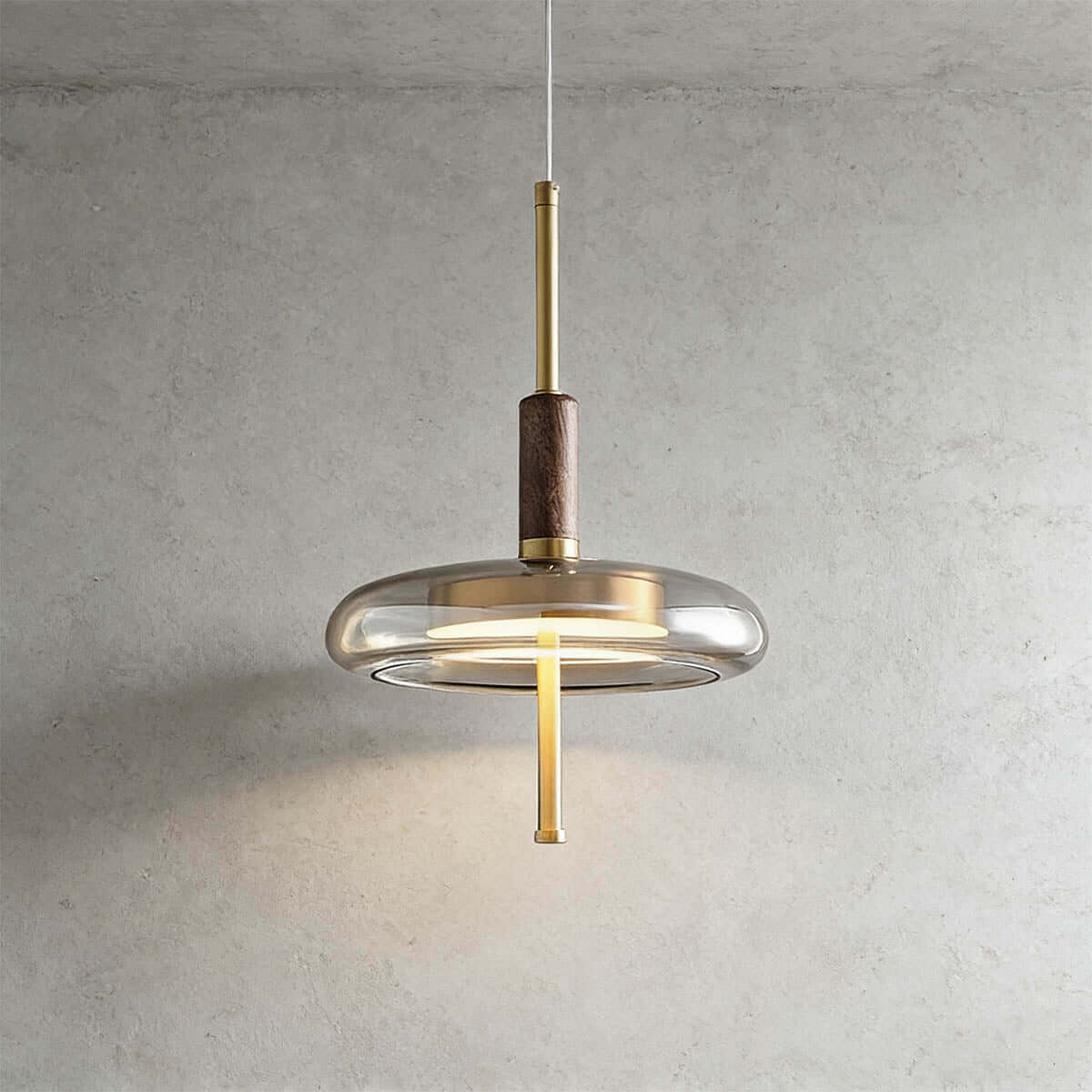 Junaro Glass & Wood Pendant Lamp | Single or 3-Light Bar Island Light
