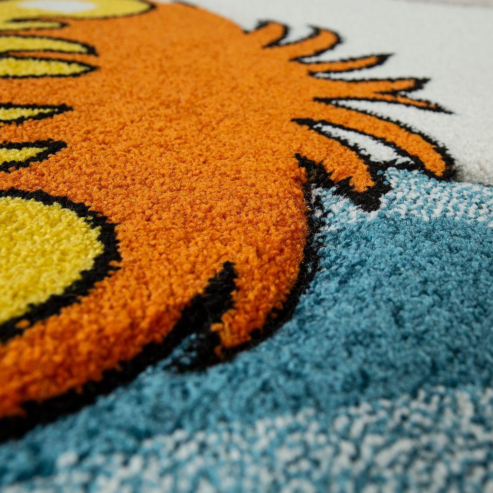 Cute Zoo Colorful Animals Rug