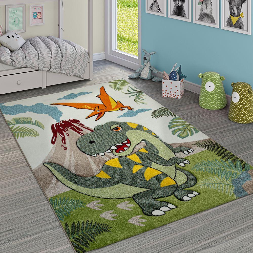 Dinosaur Jungle Volcano Rug