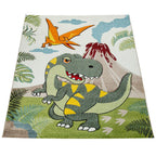 Dinosaur Jungle Volcano Rug