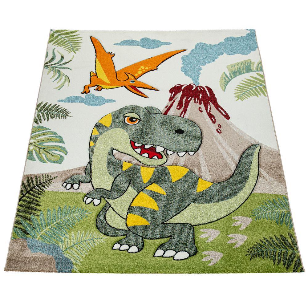 Dinosaur Jungle Volcano Rug
