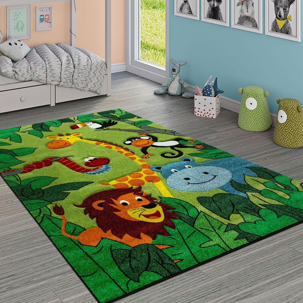 Jungle Animals Rug for Kids