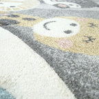 Hot Air Balloon Animals Rug
