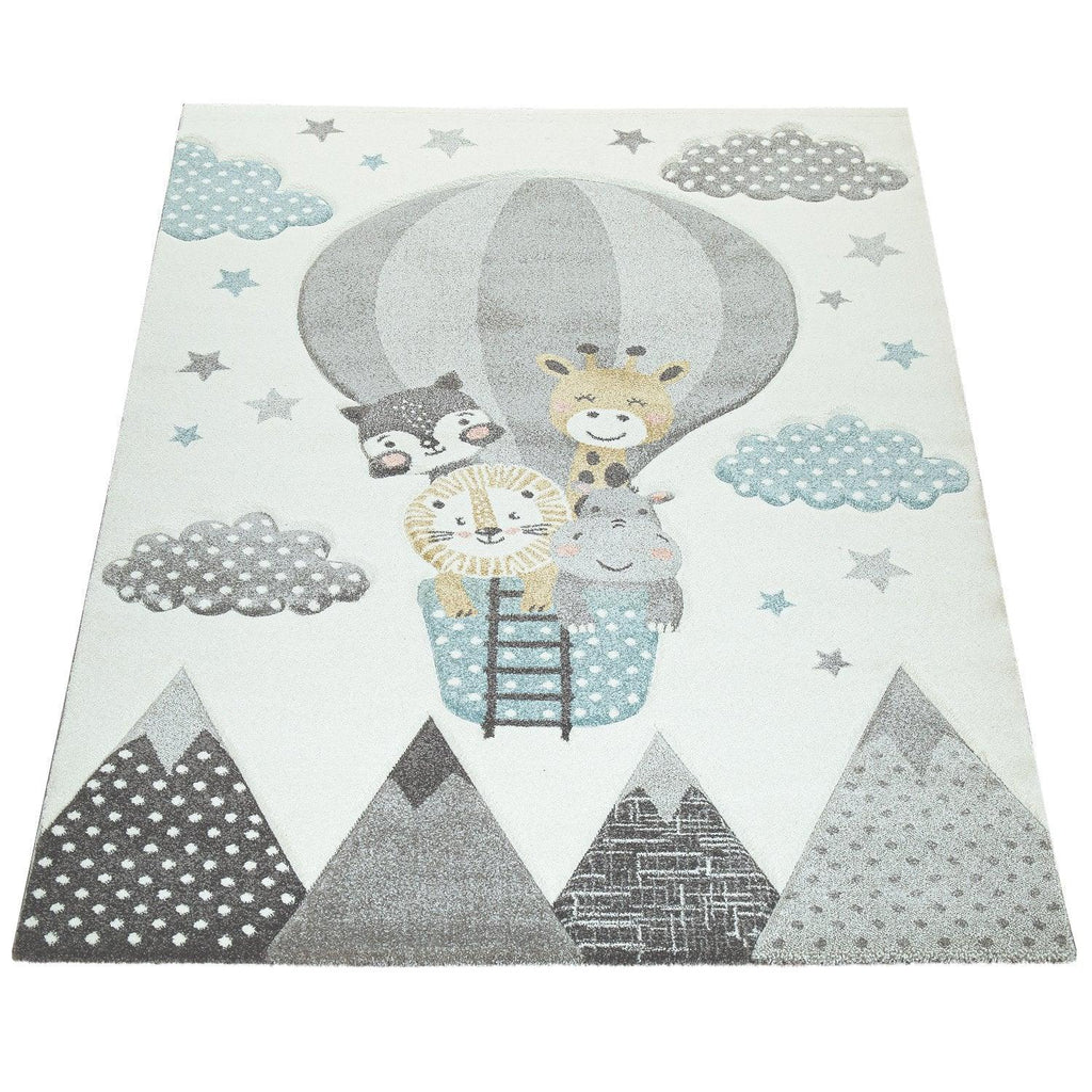 Hot Air Balloon Animals Rug
