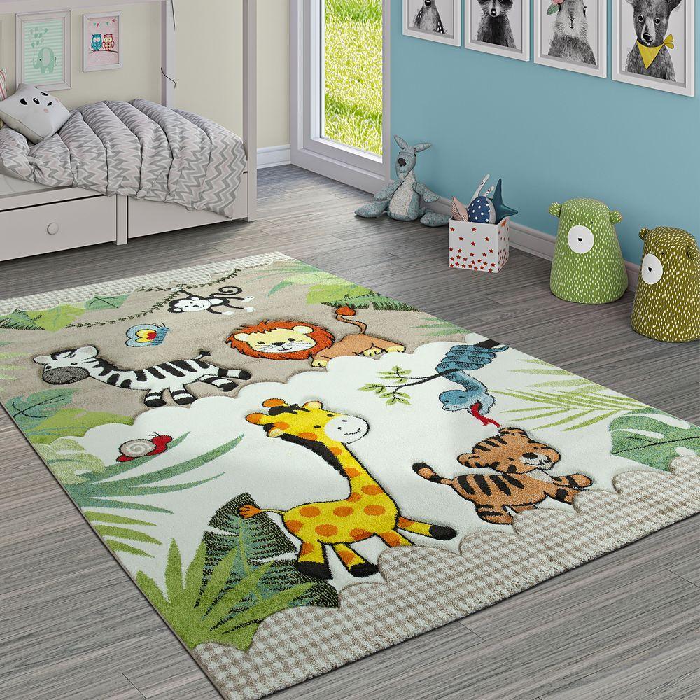 Kids Rug Jungle Animals