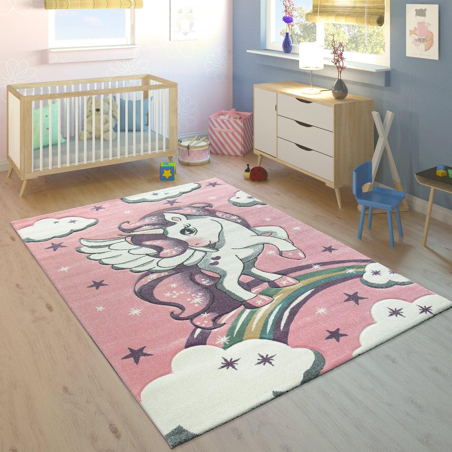 Kids Rug Rainbow Unicorn